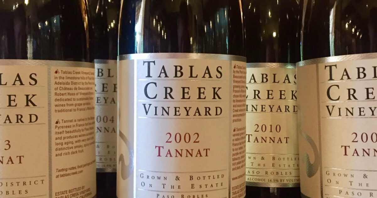Tannat Vertical Tasting Tablas Creek
