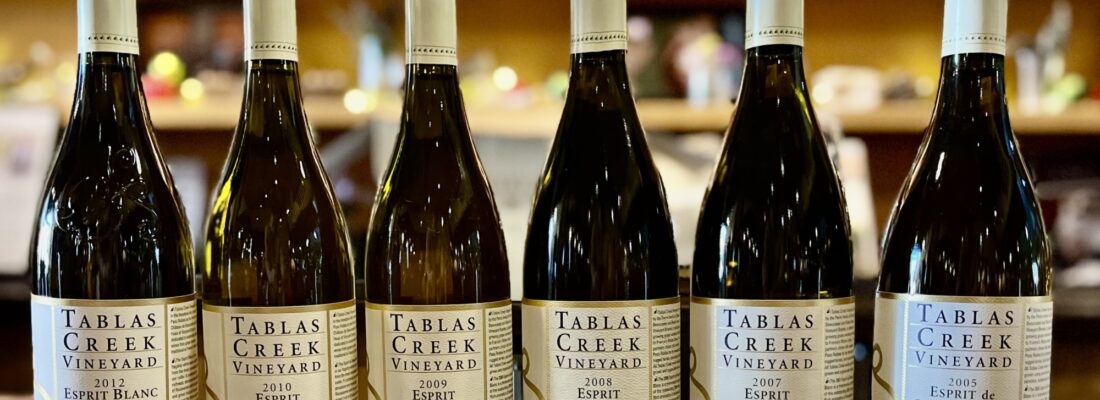 Older Esprit Blanc bottles