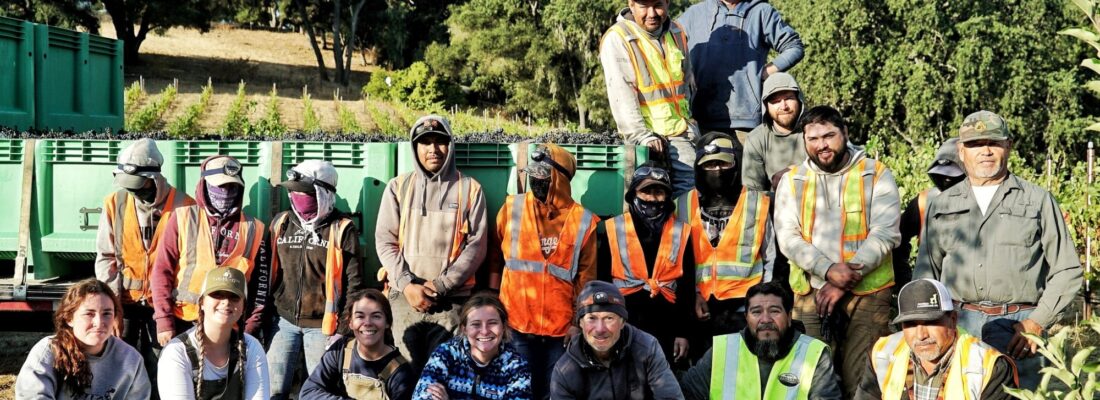 Harvest 2025 Team at Haas Vineyard