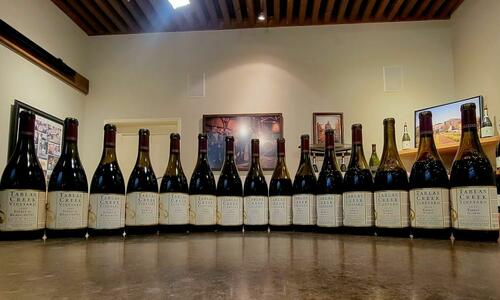 Fifteen of the eighteen vintages tasted of Tablas Creek Esprit Vinous