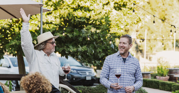 Neil And Jason At Pig Roast