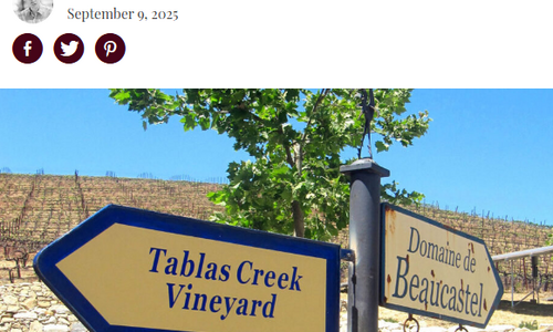 Decanter article on Tablas Creek completing the Chateauneuf collection