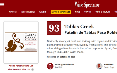 2024 Patelin 93 Wine Spectator