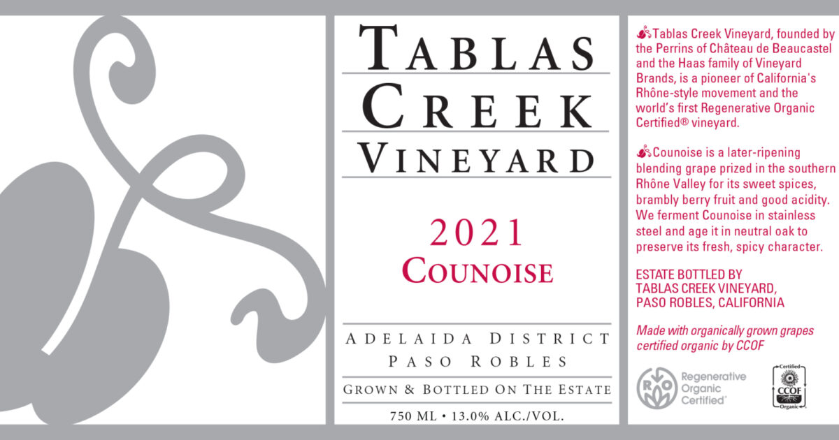 2021 Counoise Tablas Creek