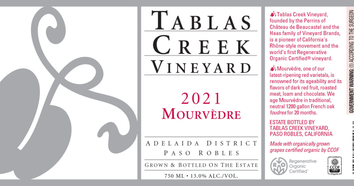 2021 Mourvèdre Tablas Creek