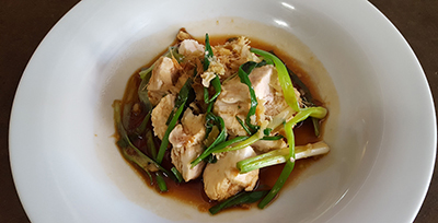 Image of Asian Chicken with Ginger and Scallion Sauce