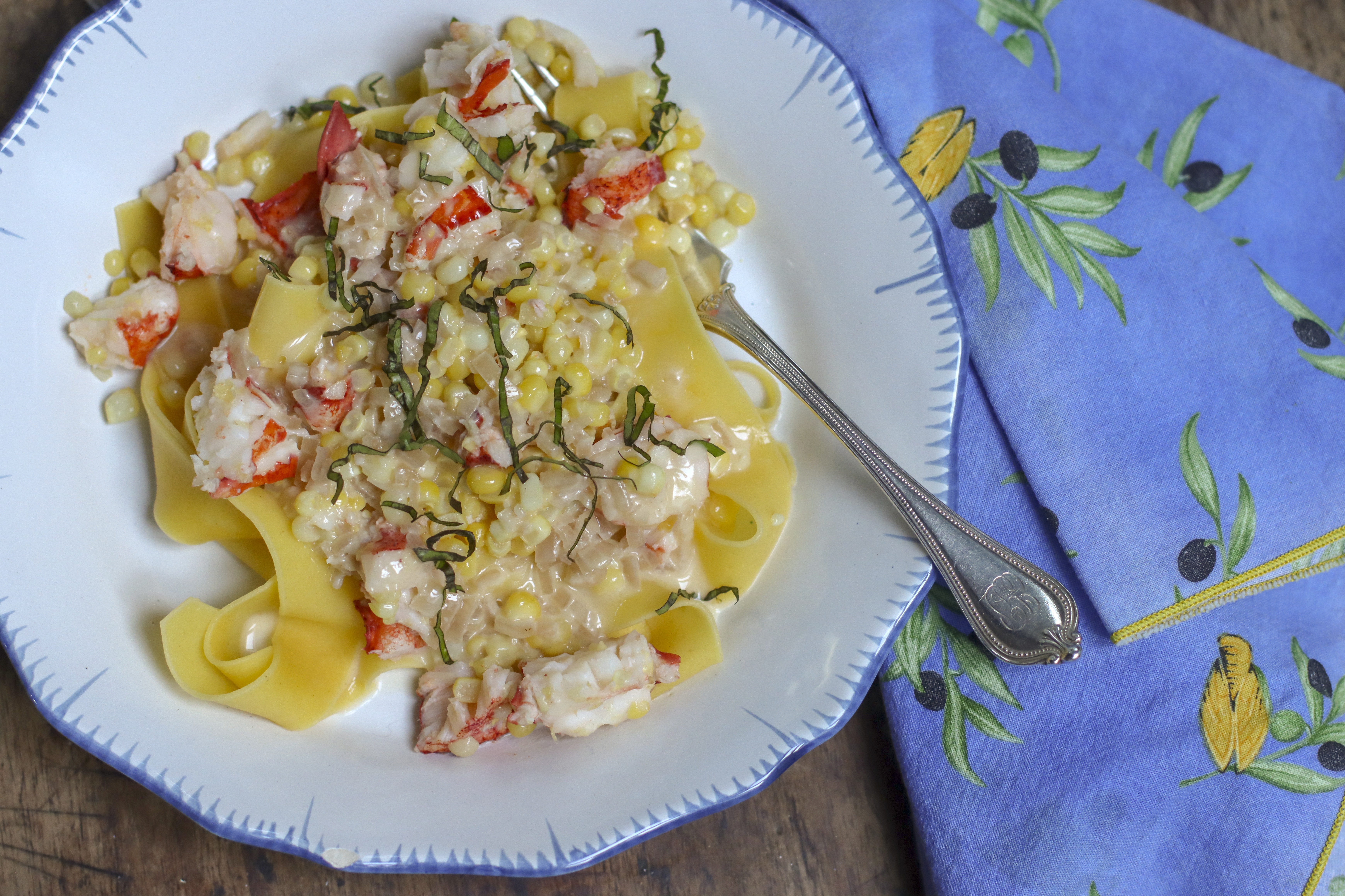 Image of Pasta with Lobster and Fresh Corn