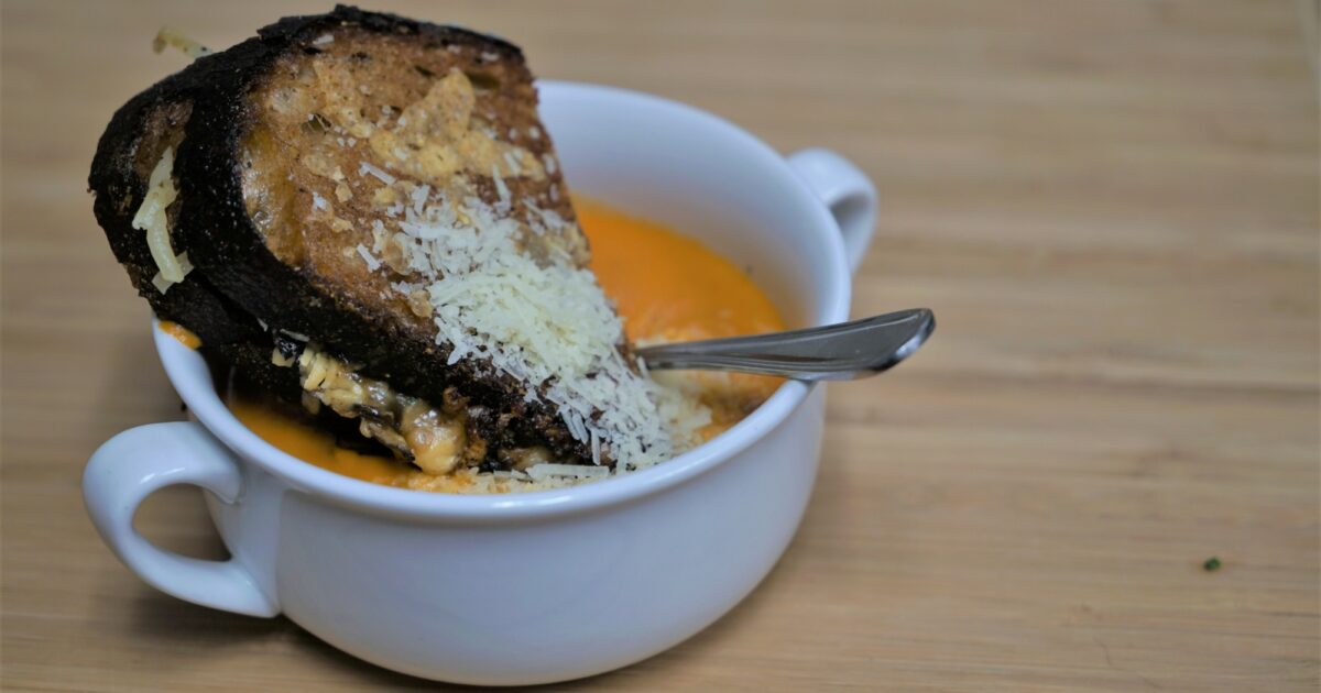 Maitake Mushroom Grilled Cheese with Truffle-Tomato… | Tablas Creek