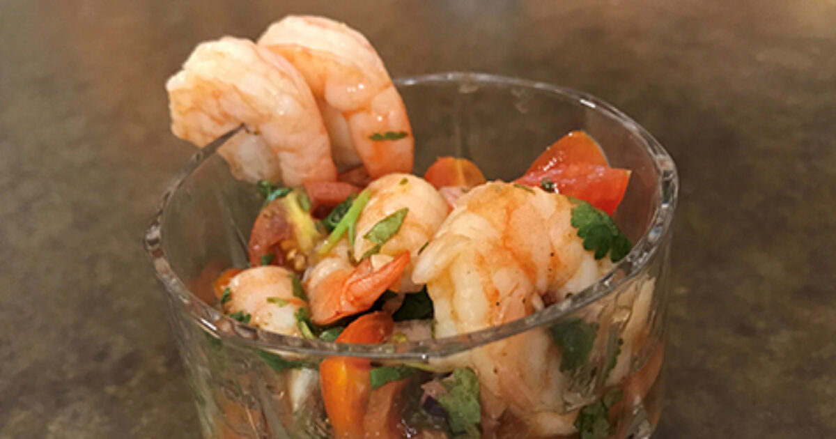 Spicy Orange Shrimp Ceviche | Tablas Creek