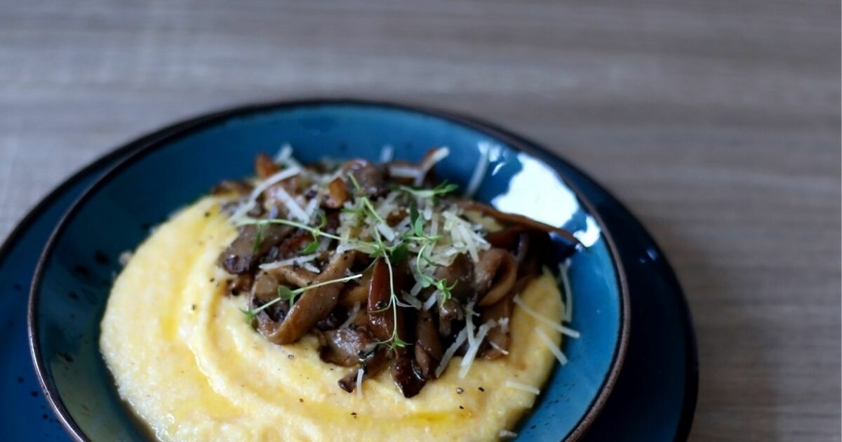 Soft Polenta with Roasted Mushrooms | Tablas Creek